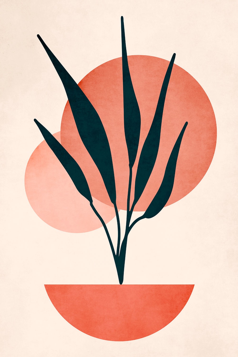 Tableau fleurs Copenhagen déco imprimé sur toile 30x45 cm