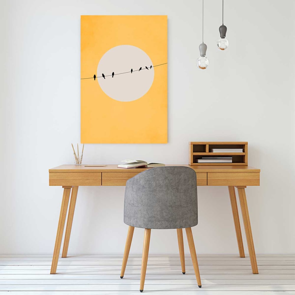 Tableau abstrait depart electrique imprimé sur toile 60x90 cm - Maisons du Monde
