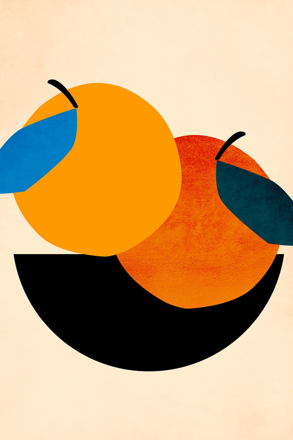 Cuadro de cocina manzanas impresión sobre lienzo 60x90cm