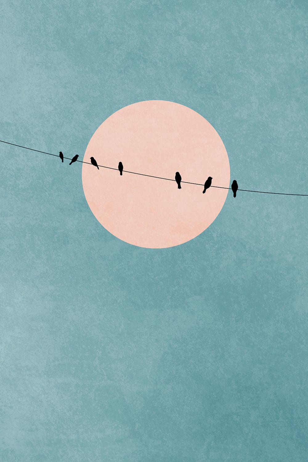 Tableau paysage silence et gratitude imprimé sur toile 60x90 cm