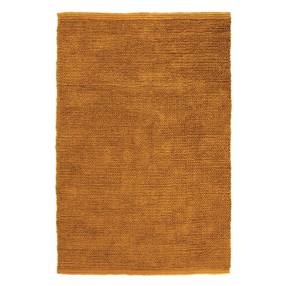 tapis  en jute moutarde