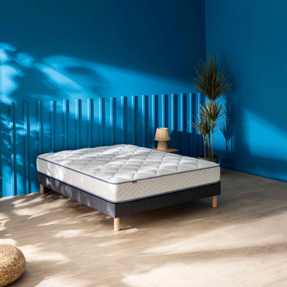 Matelas ressorts ensachés et mousse mémoire, 160x200 23 cm - Maisons du Monde
