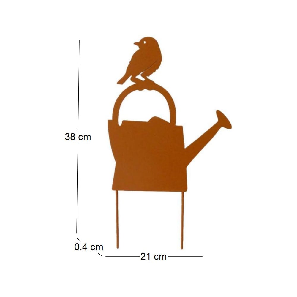 Silhouette arrosoir sur pique  21 x 38 cm - Maisons du Monde
