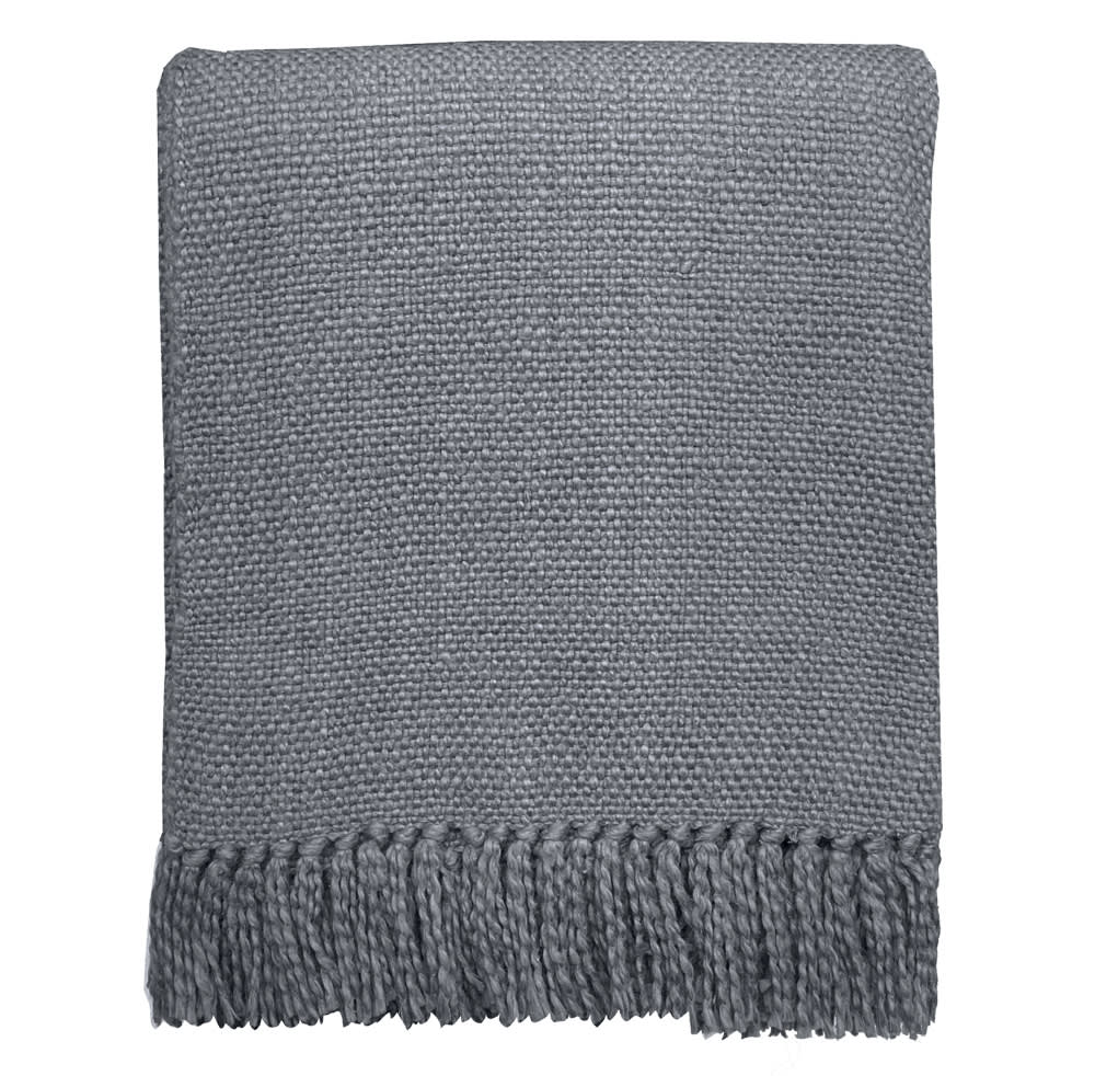 Plaid in cotone grigio agata 127x152 - Malagoon