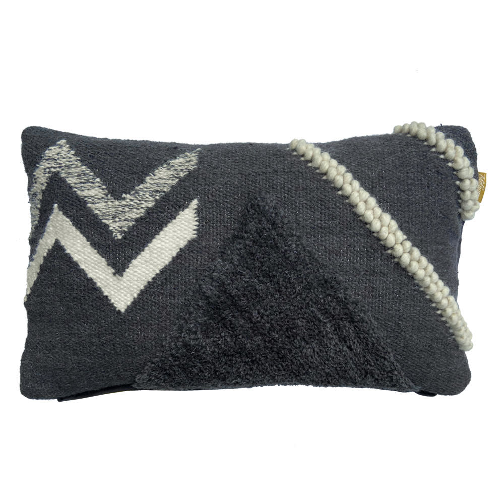 Miracle coussin en laine gris 35x60