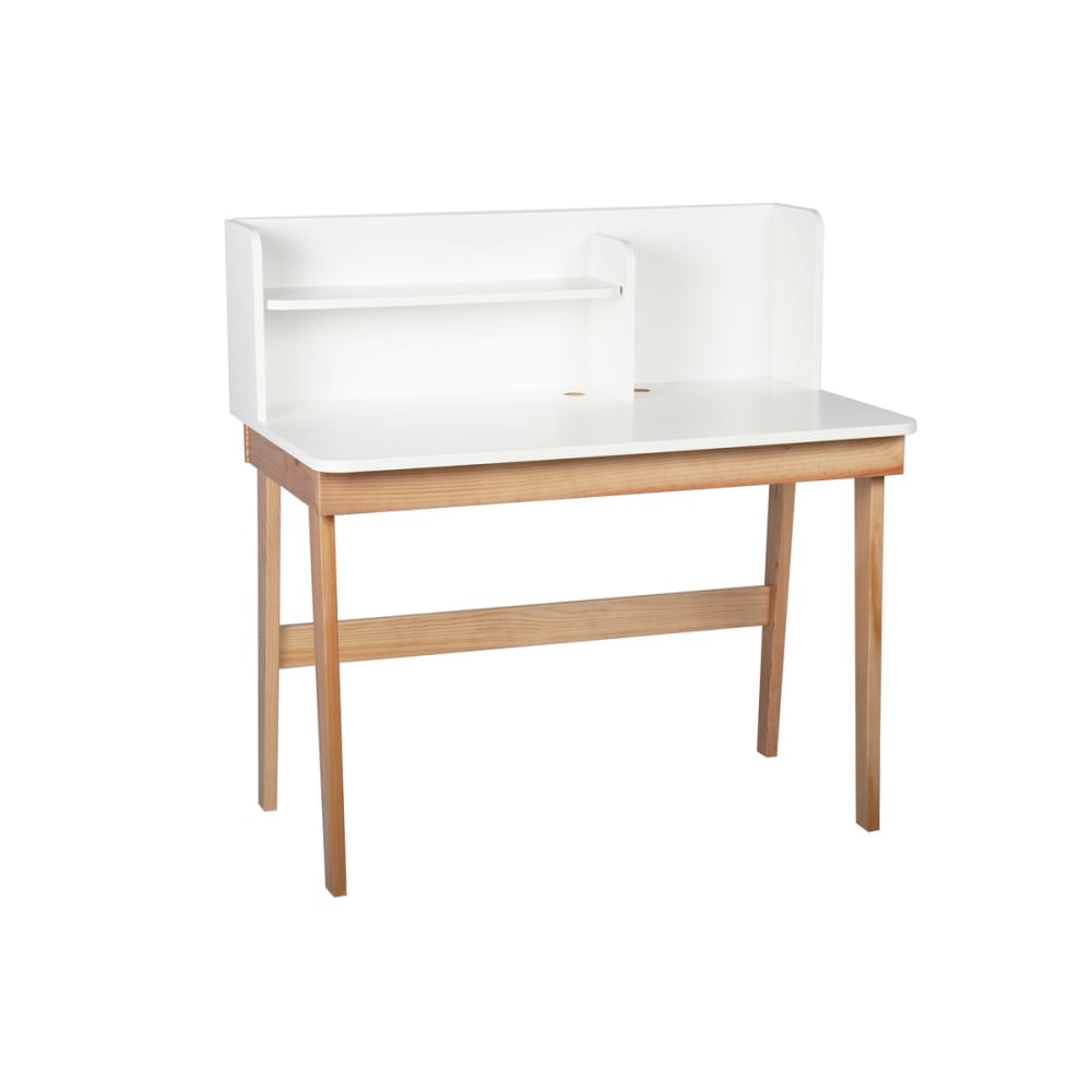 Bureau enfant blanc et bois