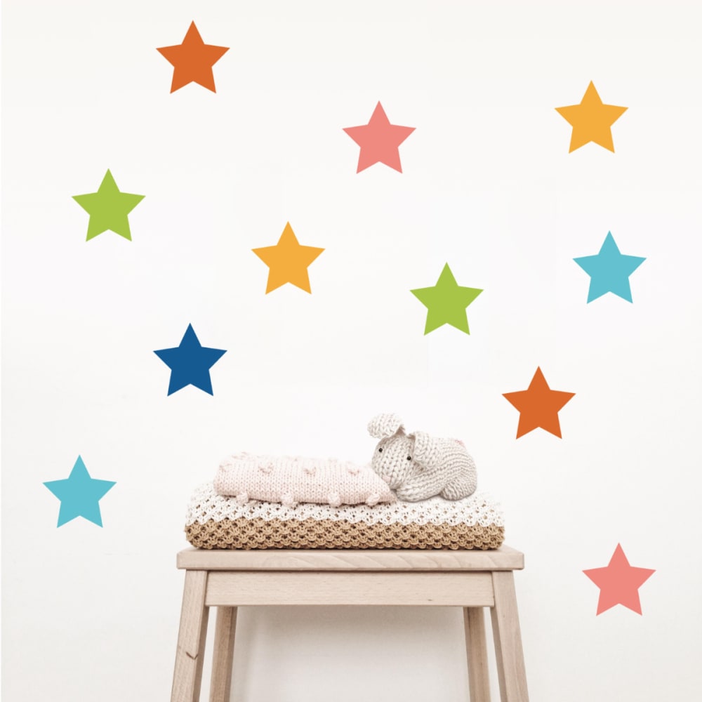 Stickers mureaux en vinyle étoiles multicolor - Maisons du Monde