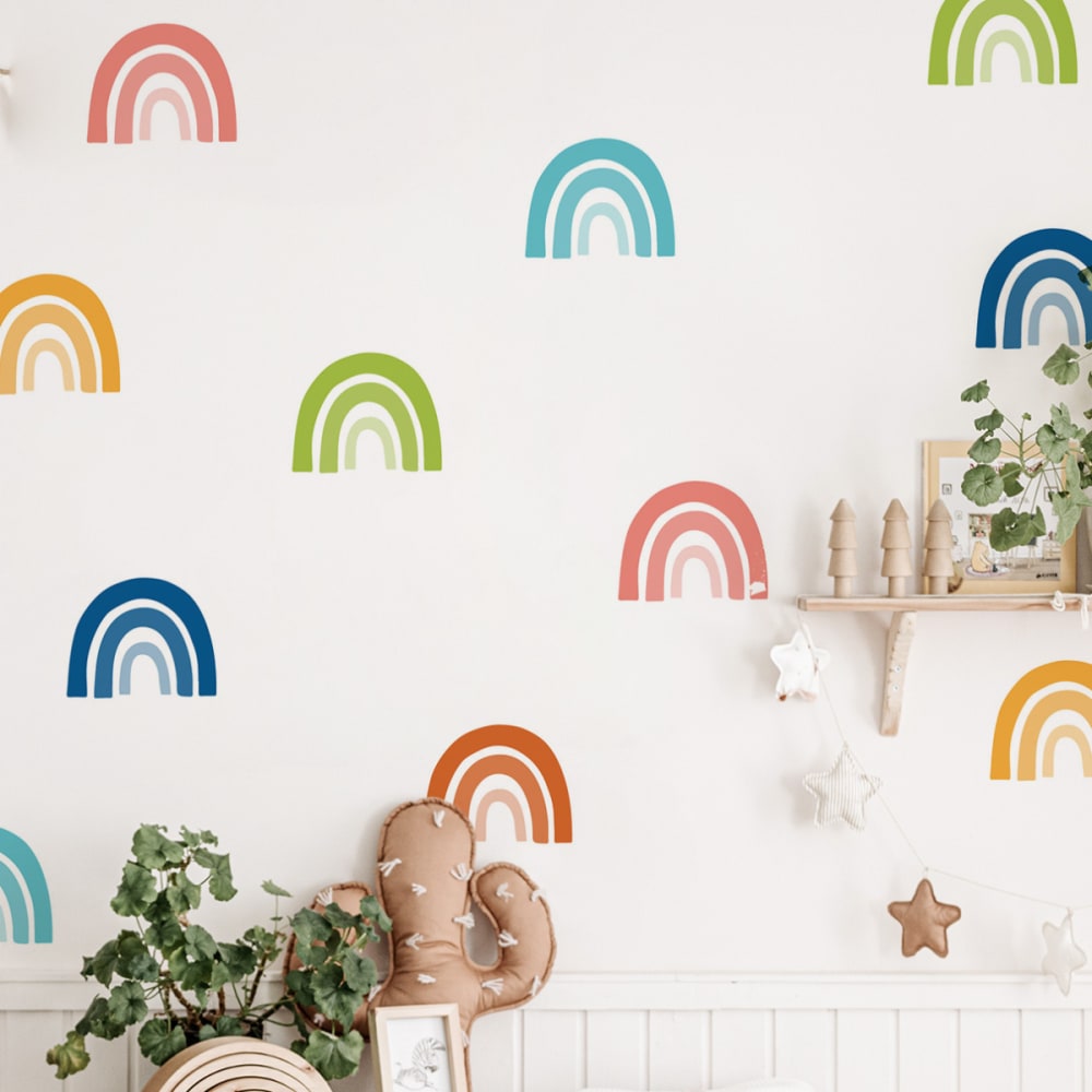 Vinilos decorativos adhesivos pequeños arcoíris multicolor - Maisons du Monde