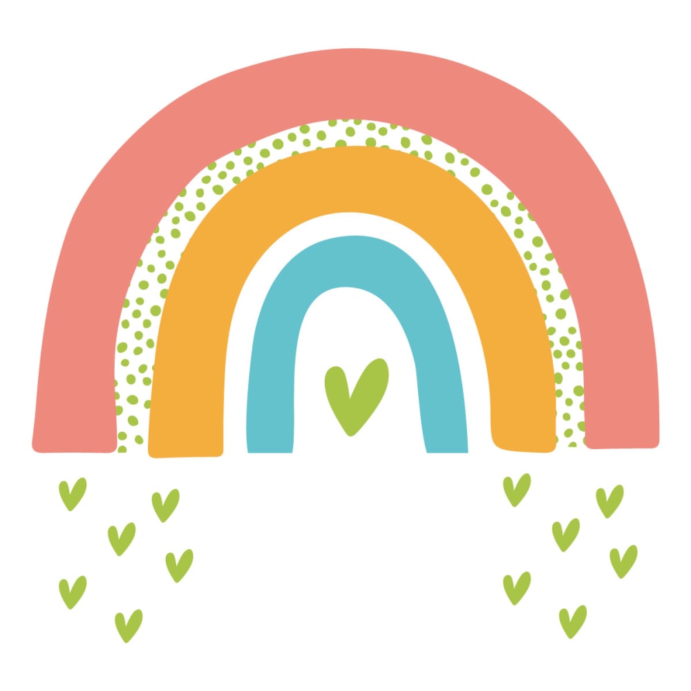 Decochic Stickers muraux en vinyle arc en ciel multicolor Multicolore Pva - Polyacétate De Vinyle - 97x62x0cm