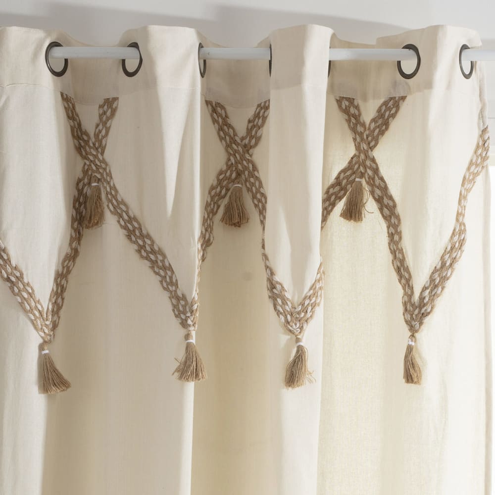 Rideau coton Beige 140 X 260 — vue 4