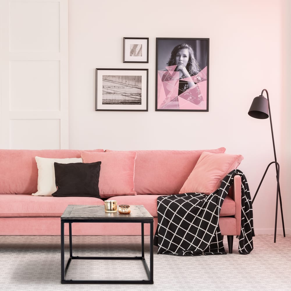 Mesa auxiliar de centro 60 x 60 cm madera de mango y marco de metal - Maisons du Monde