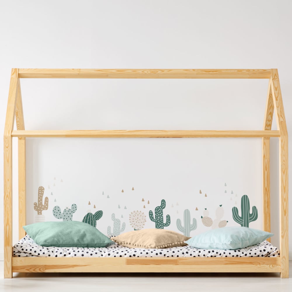 Vinilos decorativos adhesivos infantiles cactus verde - Maisons du Monde