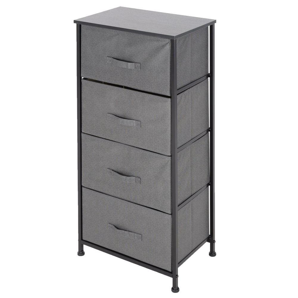 Cassettiera in tessuto con 4 cassetti grigio 45x30x94cm - Grigio - Ragazzo - Maisons du Monde