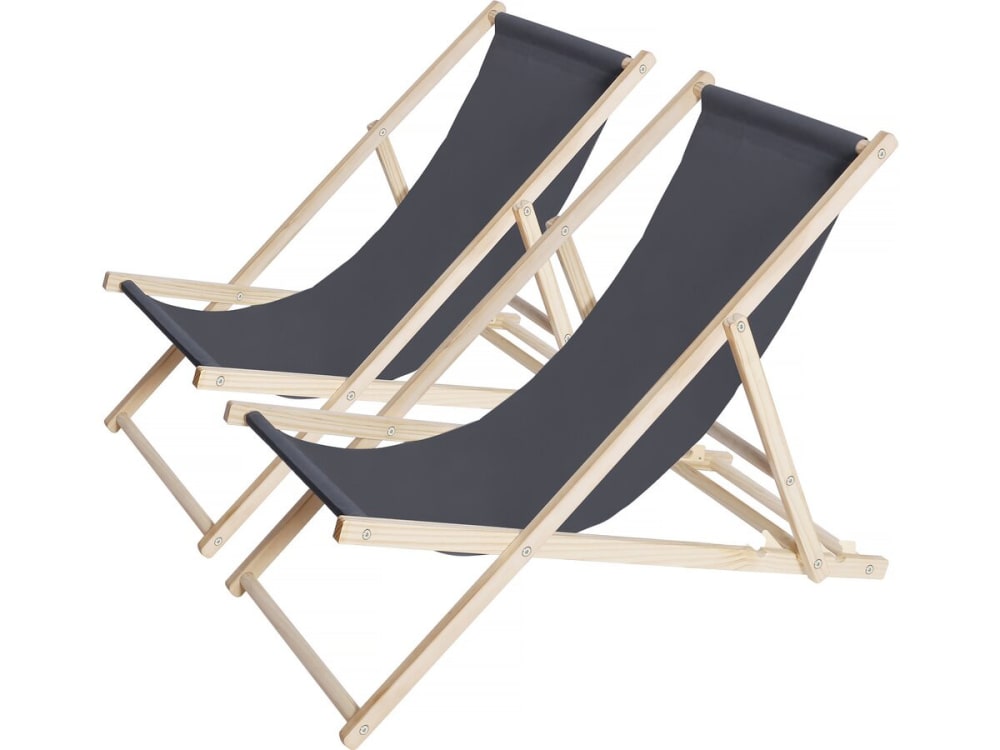 Lot 2 bains soleil - bois