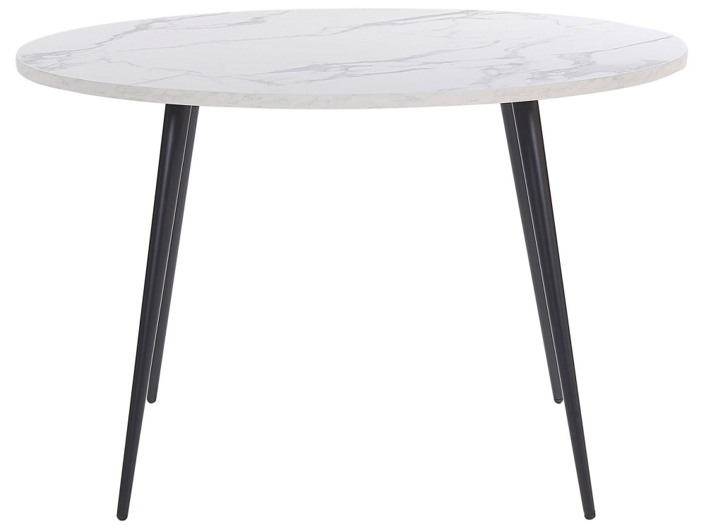 Beliani Esszimmertisch 4 Personen aus Mdf-platte, weiß style modern - Spanplatte