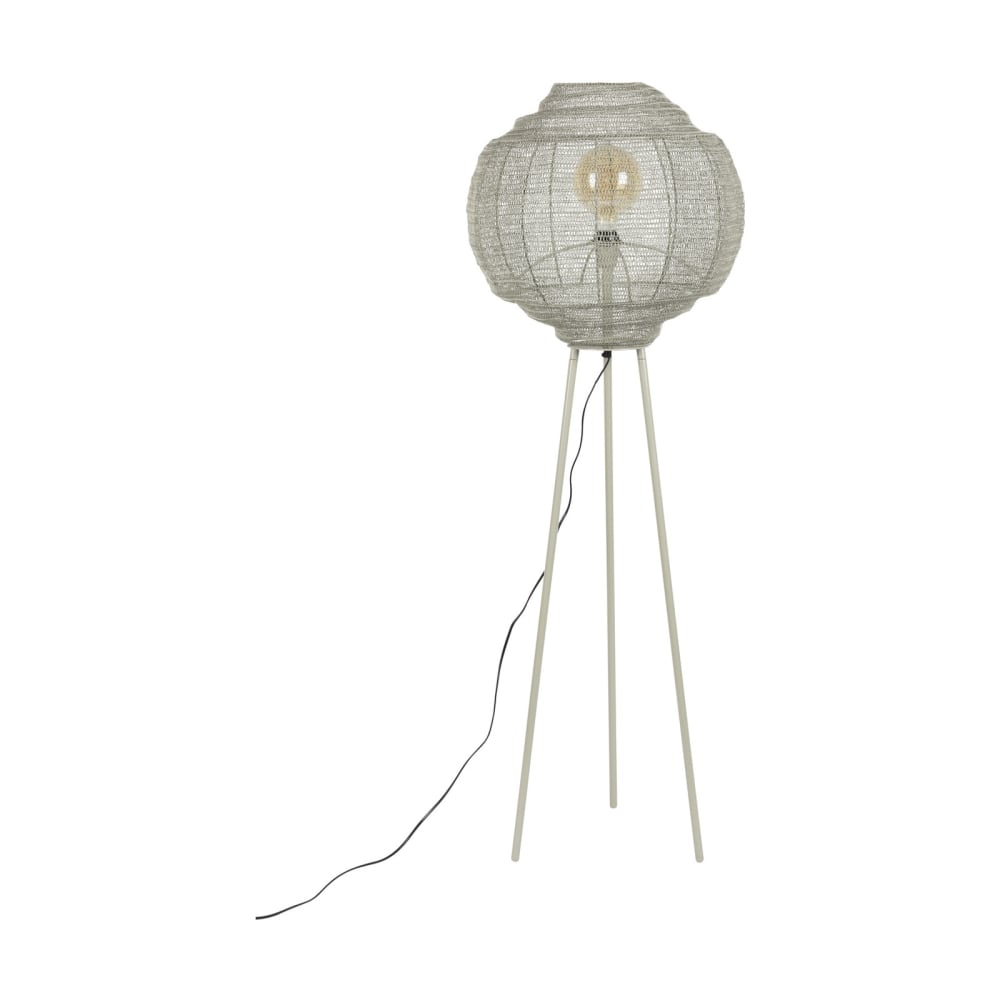 Lampadaire en fer gris
