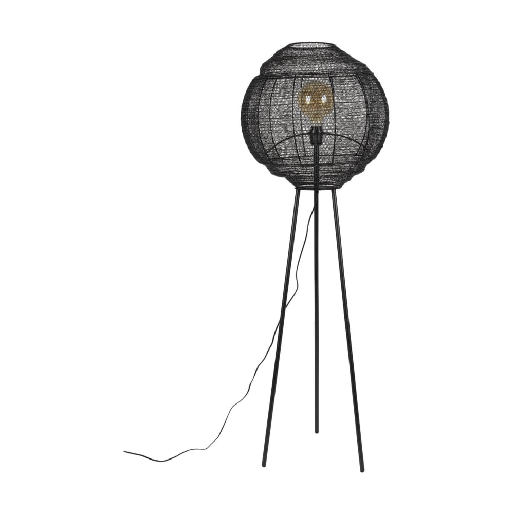 Lampadaire en fer noir