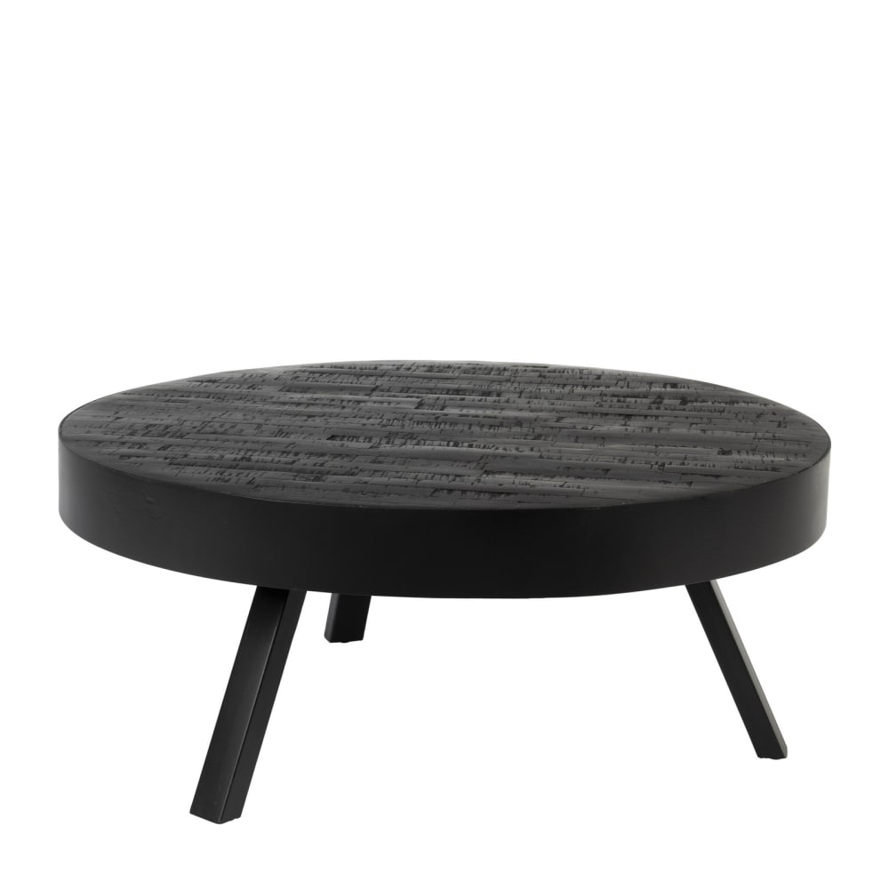 Table basse en teck noir