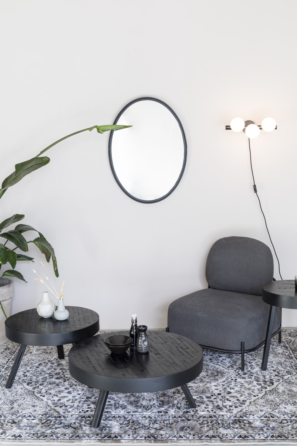 Table basse en teck noir - Maisons du Monde
