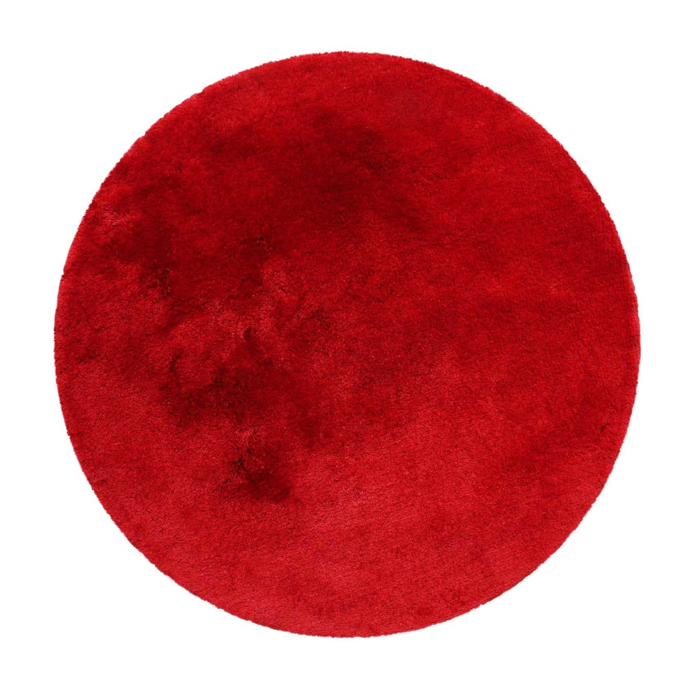 Alfombra de baño en microfibra, antideslizante, rojo 80x150
