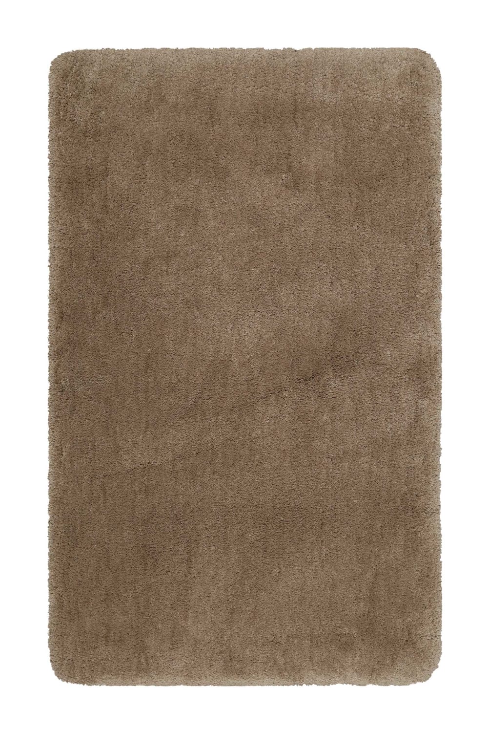 Homie Living Weicher Hochflor Badteppich taupe, saugstark, rutschfest 70x120 style modern Öko-Tex Zertifikat - Pes - Polyester