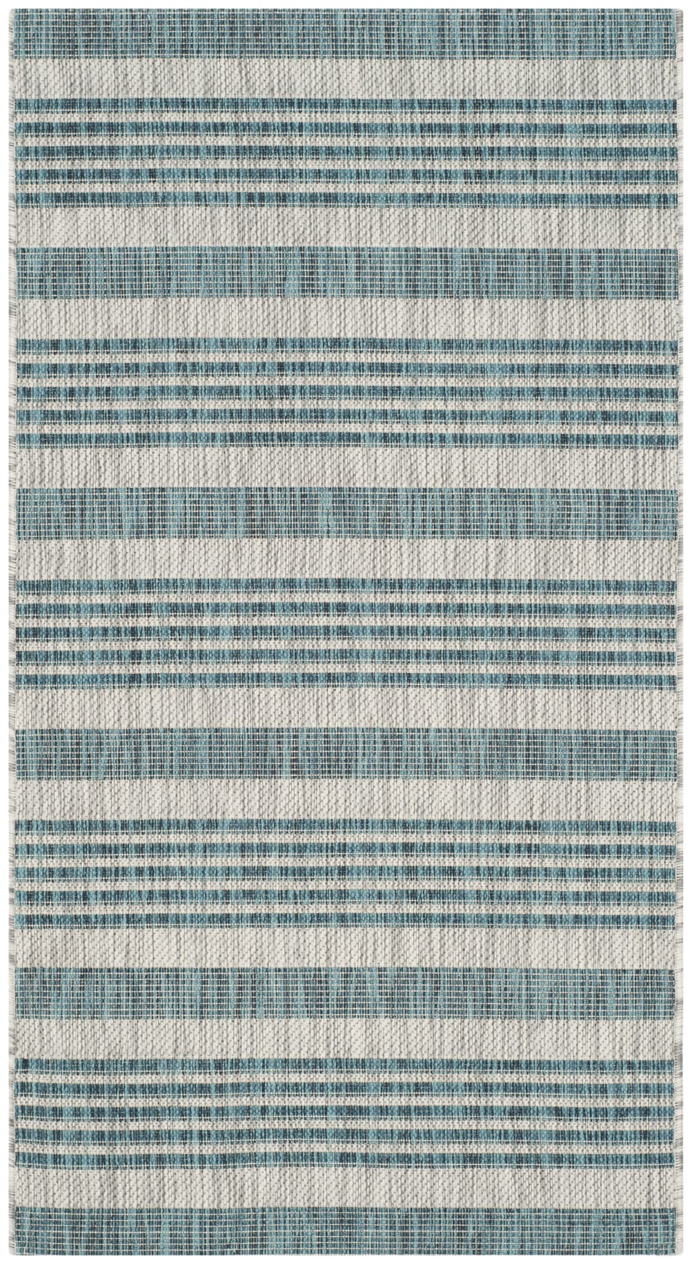 Safavieh Tapis contemporain en polypropylène gris/bleu, 122 x 170 cm style contemporain - Pp - Polypropylène