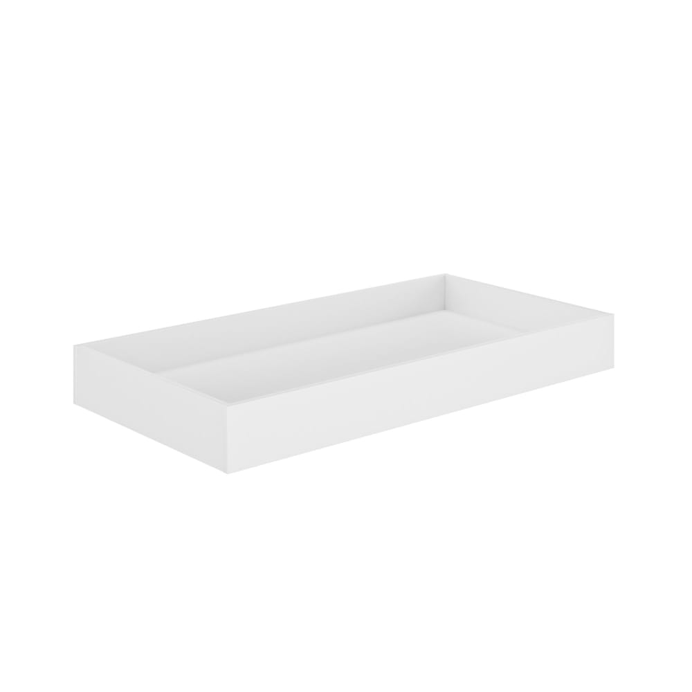 Option tiroir rangement blanc mat pour lit bébé 120/140cm