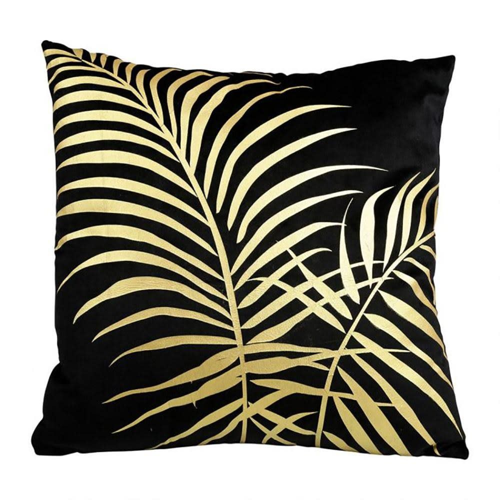 Housse de coussin Noir polyester 40 X 40cm