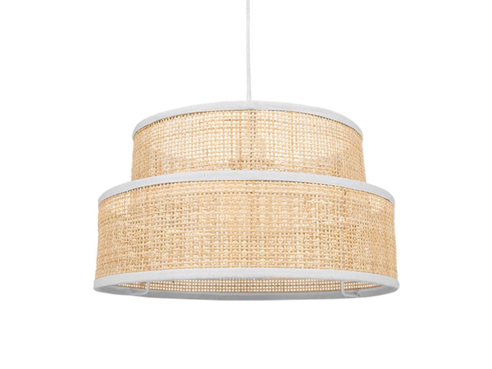 Suspension rotin beige D35cm