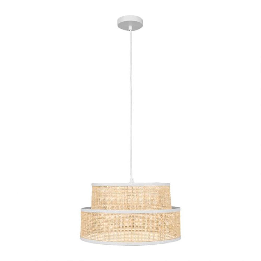 Suspension rotin beige D35cm — vue 4