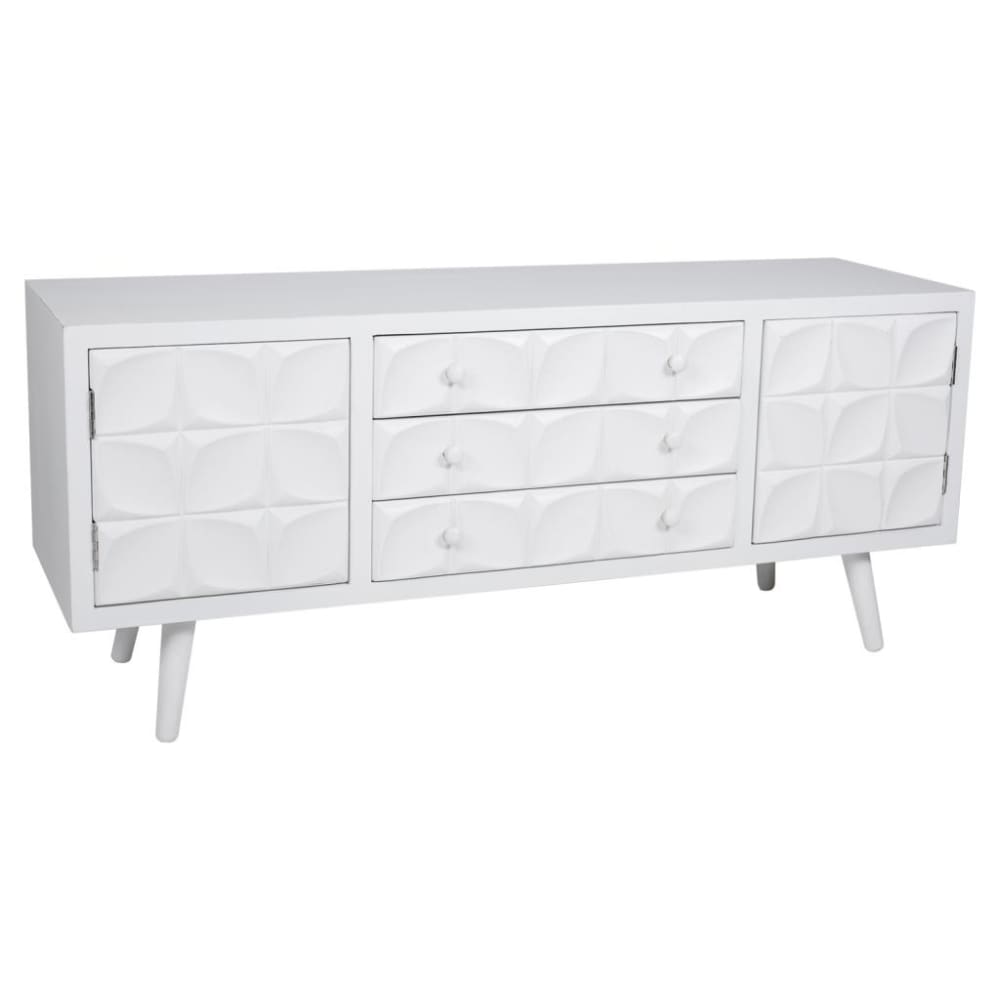 Mueble bajo blanco 136x43x58,5h cm