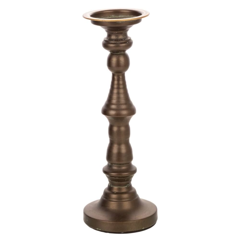 Candelabro de metal dorado 13x13x36.5h cm - Maisons du Monde