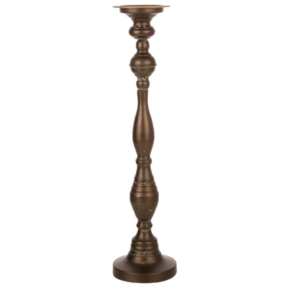 Candelabro de metal dorado 13x13x54.5h cm - Maisons du Monde