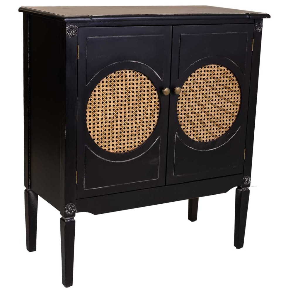 console en bois noir