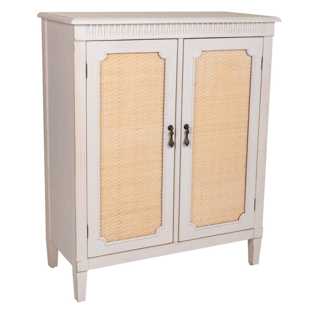 Recibidor-aparador de madera blanco 78x36x95