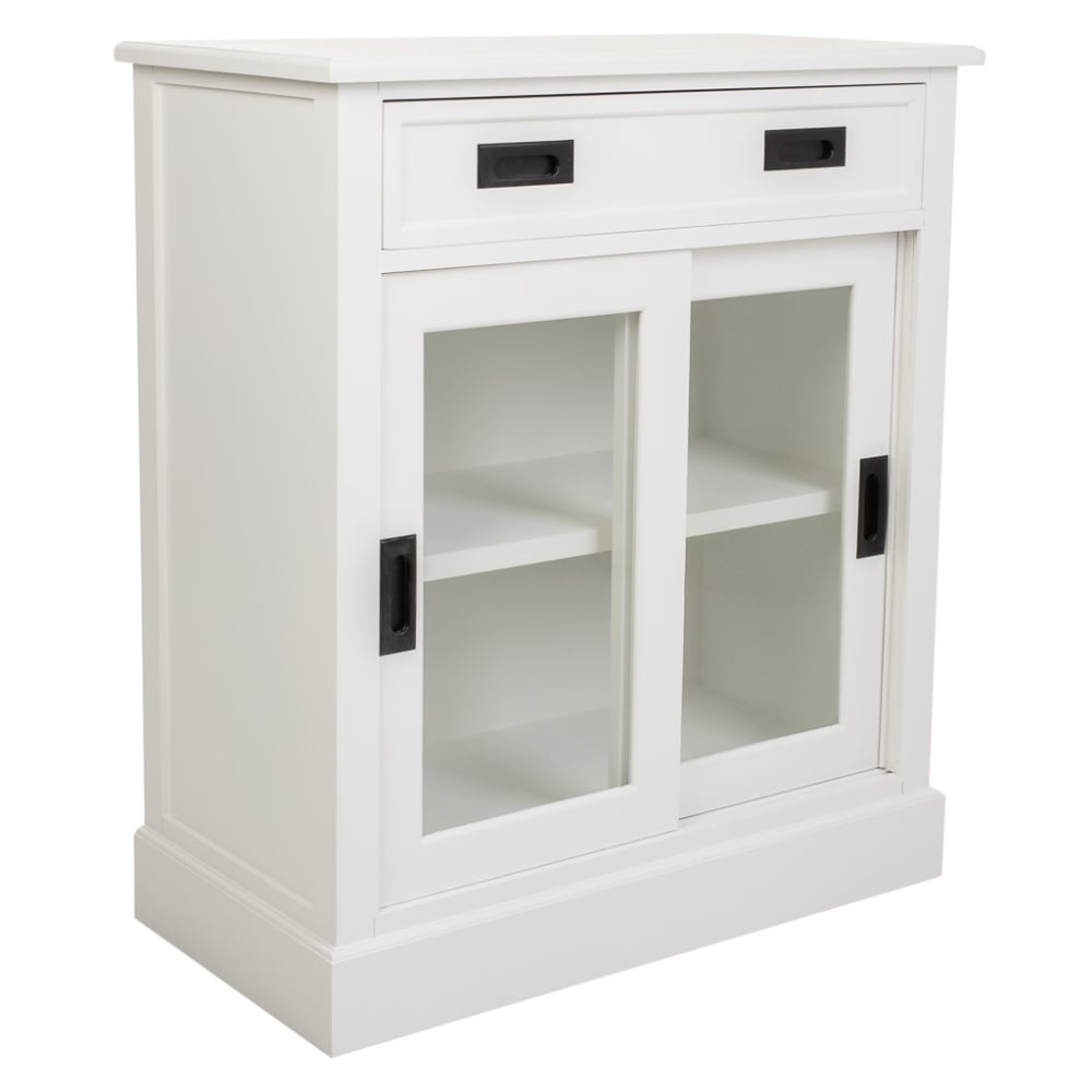 Recibidor-aparador de madera blanco 80x40x90,5