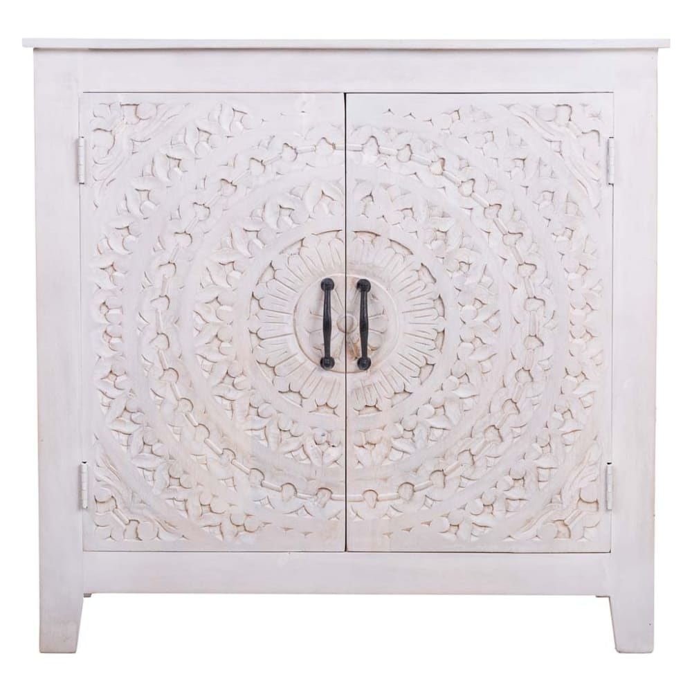 Console en bois et métal finition artisanale 89x38x89h - Maisons du Monde