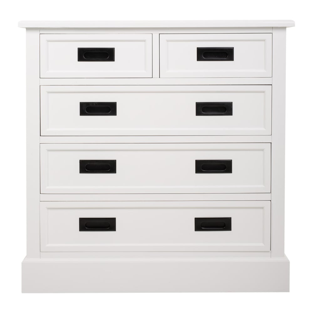 Cómoda de madera blanca 80x40x80,5 - Maisons du Monde