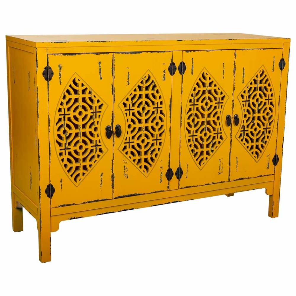 Buffet jaune 120x40x86.5h