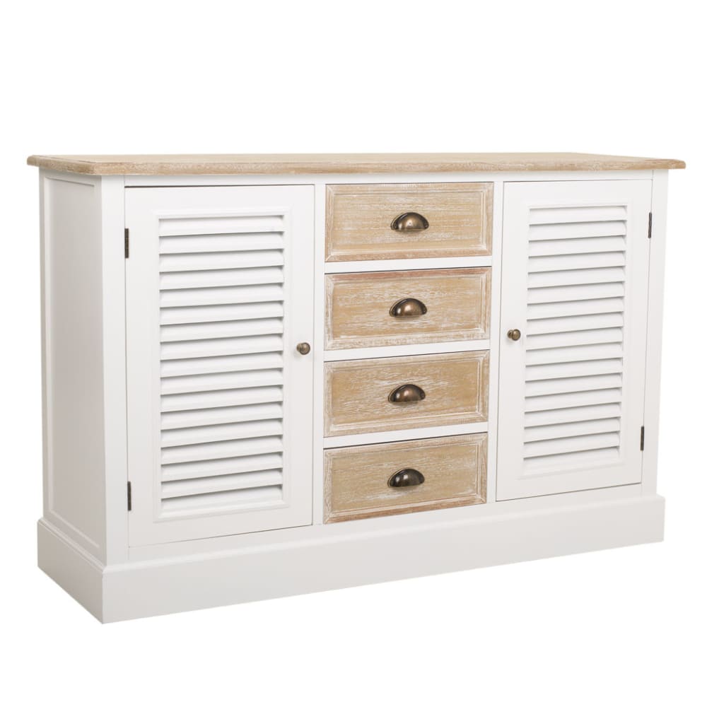 buffet en bois blanc