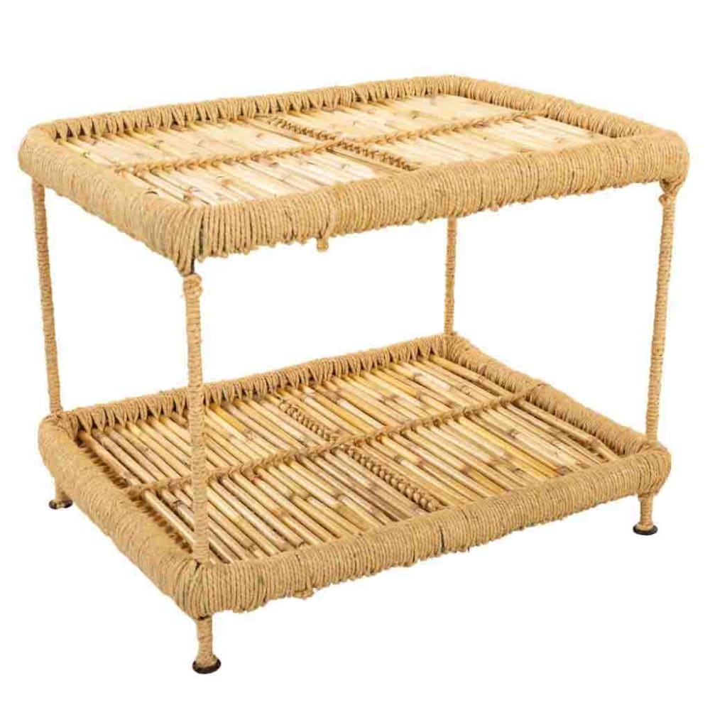 Mesa de centro marrón 49x38x37h cm
