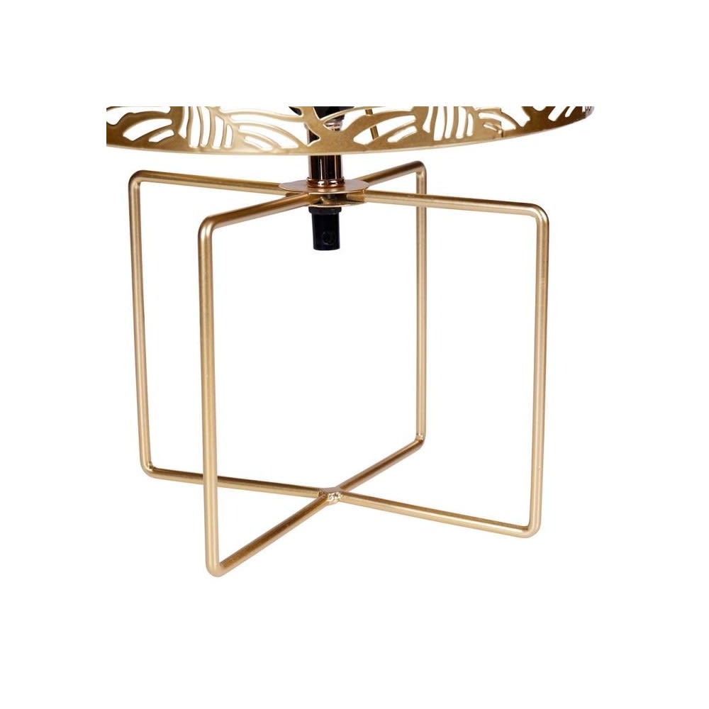 Lampe métal ajouré doré — vue 4