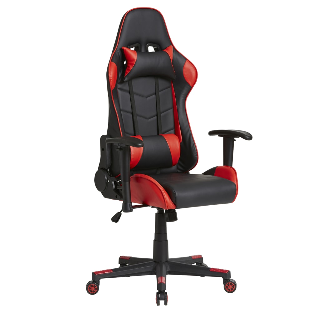 Fauteuil de bureau professionnel rouge, inclinaison/hauteur réglable