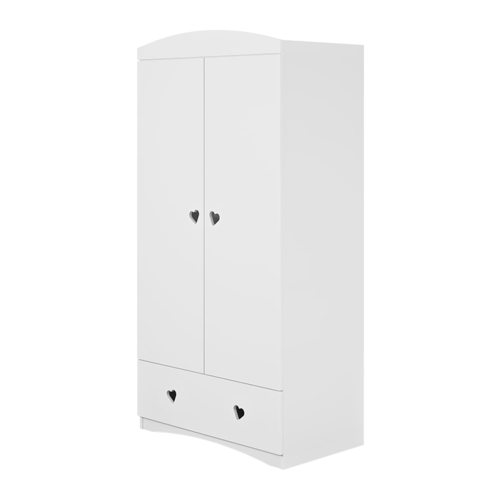 Armoire 2 portes 1 tiroir blanc (Kocot Kids) - Image 3