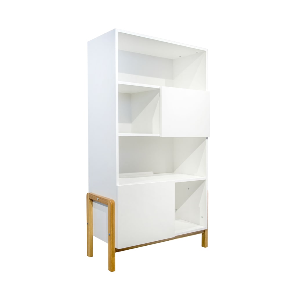 Kocot Kids - Bibliothèque 2 portes blanc beige