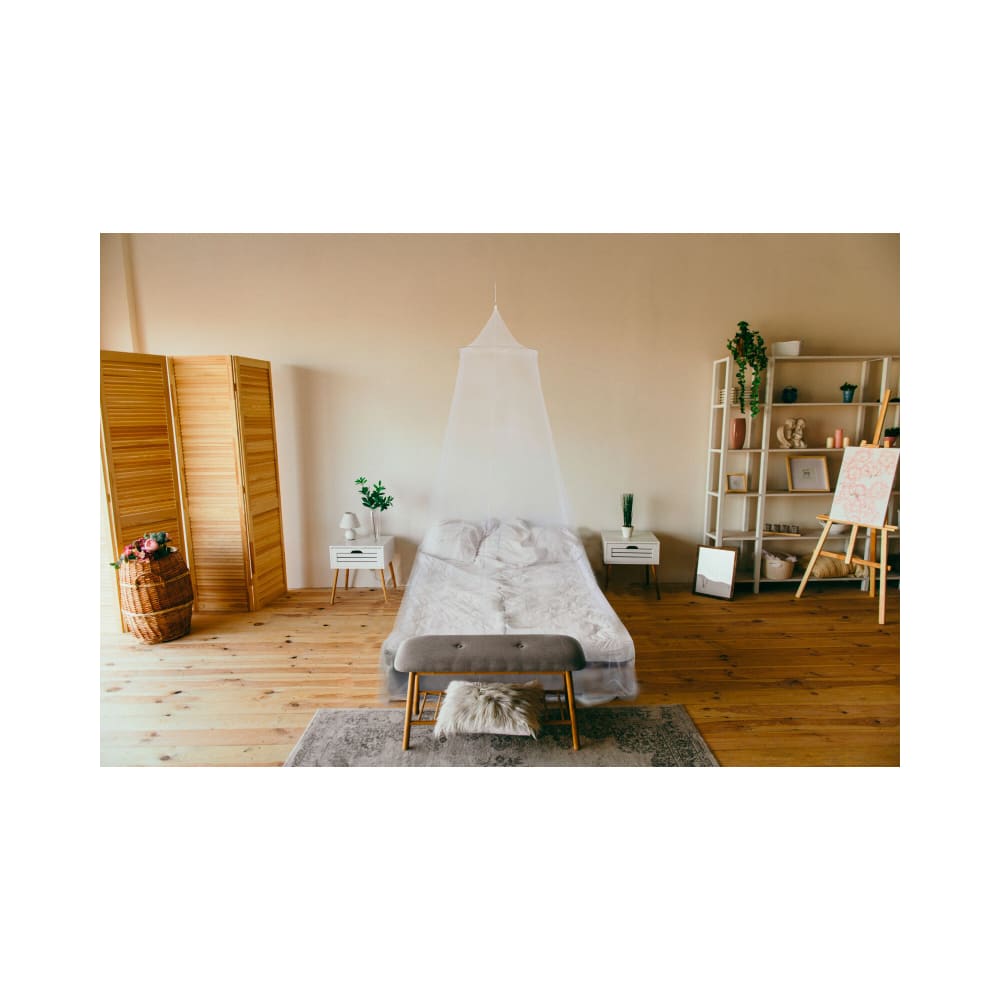 Moustiquaire de lit polyester blanc - 1 place - Maisons du Monde