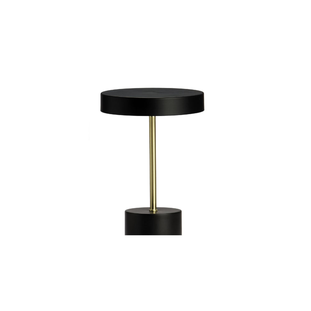 Lampe à poser vintage métal noir et doré 18x18x30cm — vue 3