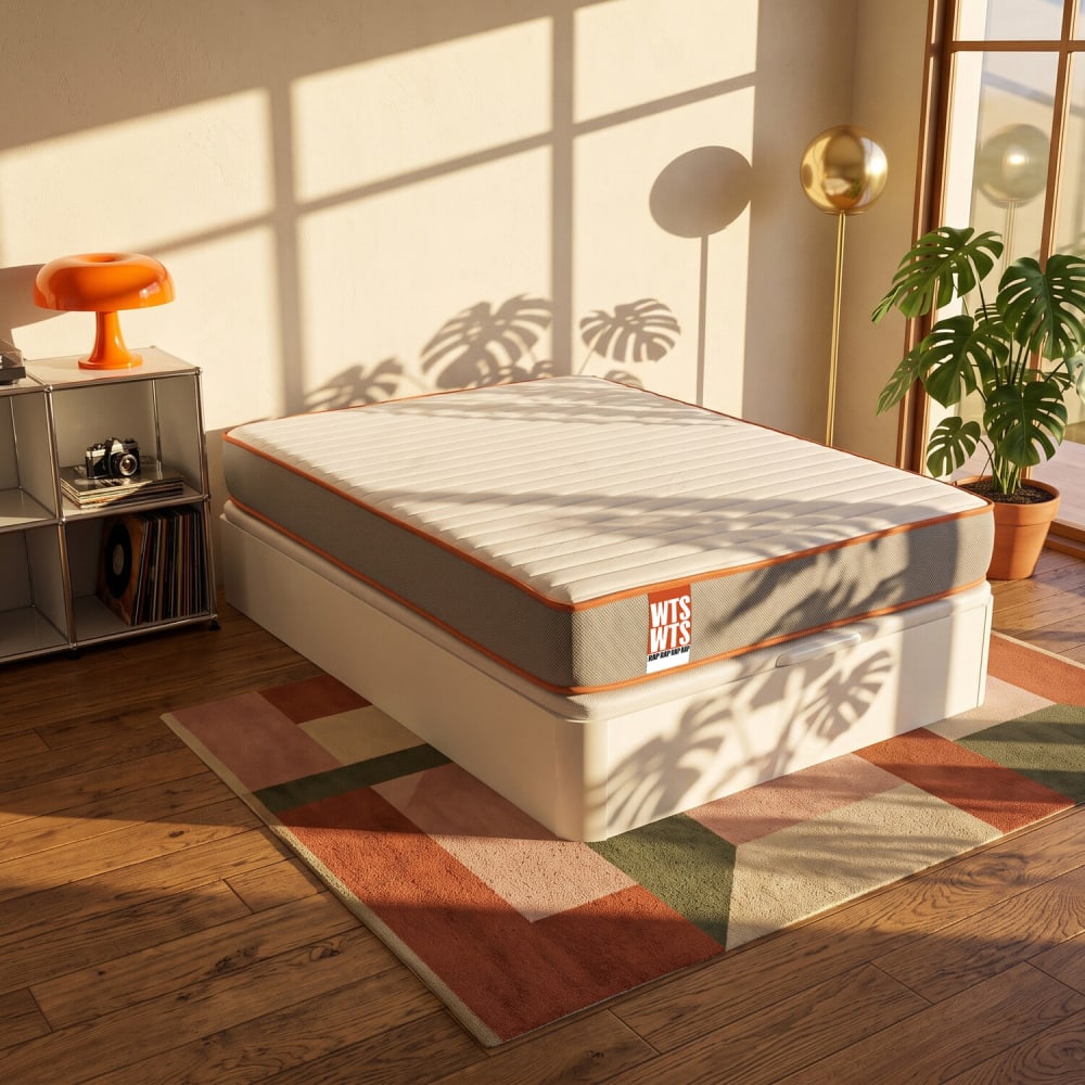 Pack colchón y canapé blanco 150x190 54cm montaje y retirada incluida - Maisons du Monde