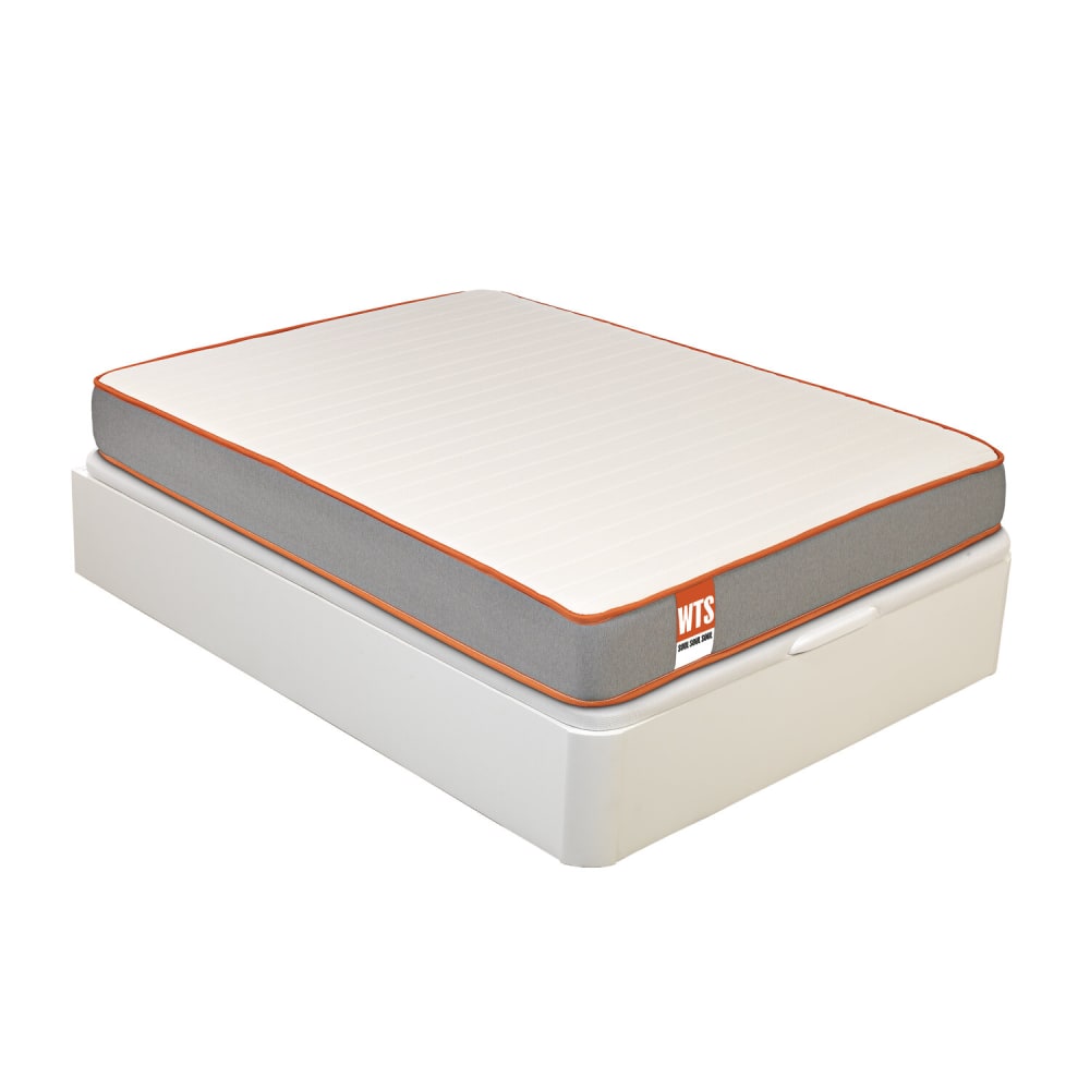 Pack colchón y canapé blanco 150x190 50cm montaje y retirada incluida