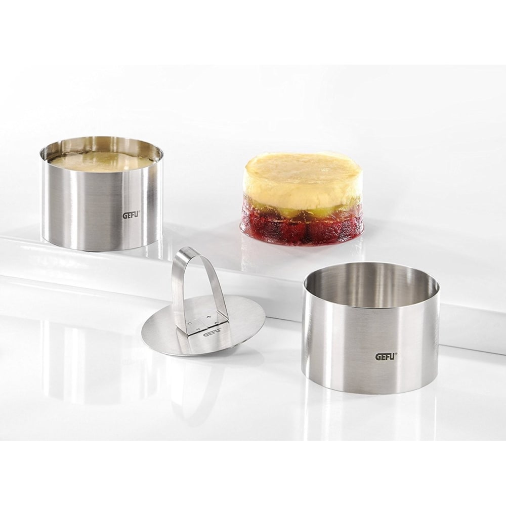 Anneaux pour desserts et hors-d'oeuvre en acier inoxydable argent - Maisons du Monde